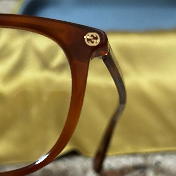 GUCCI GG0155OA NWOT glasses, frames, tan tortoise. Put your Rx in! Save! - Picture 11 of 16